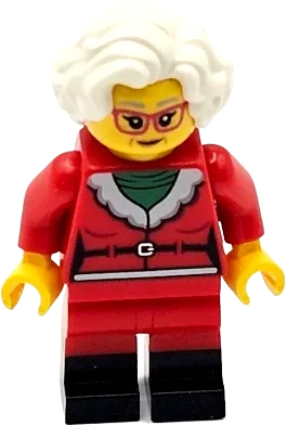 Mrs. Claus - Red Jacket, Black Boots minifigure
