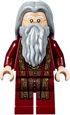 Albus Dumbledore - Dark Red Robe, Light Bluish Gray Hair minifigure