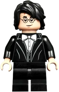 Harry Potter - Black Suit, White Bow Tie, Medium Legs minifigure