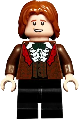 Ron Weasley - Reddish Brown Suit, Shirt with Ruffle minifigure