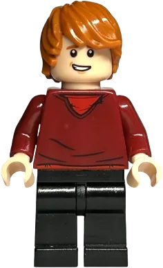 Ron Weasley - Dark Red Sweater, Black Legs minifigure