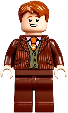 LEGO Harry Potter George Weasley Reddish Brown Suit