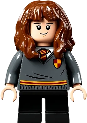 Hermione Granger - Gryffindor Sweater with Crest, Black Short Legs minifigure