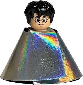 Harry Potter - Gryffindor Robe Open, Sweater, Shirt and Tie, Black Short Legs, Invisibility Cloak minifigure