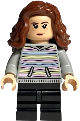 Hermione Granger - Striped Hoodie, Black Medium Legs minifigure