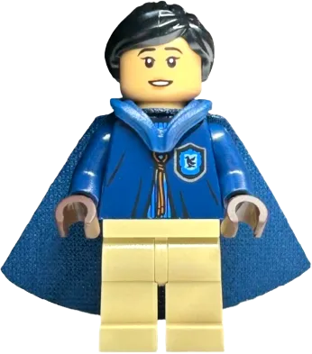 Cho Chang - Dark Blue Ravenclaw Quidditch Uniform with Hood and Cape minifigure