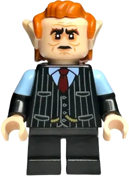 Goblin - Black Pinstripe Vest, Dark Orange Hair minifigure