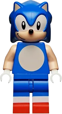 Sonic the Hedgehog - Light Nougat Face and Arms, Grin to Right minifigure