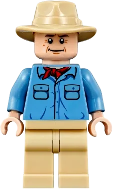 LEGO Jurassic World Dr. Alan Grant Medium Blue Shirt with Pockets with Blue  Buttons
