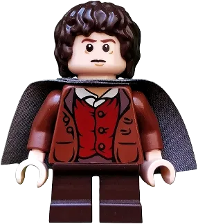 Frodo Baggins - Dark Bluish Gray Cape minifigure
