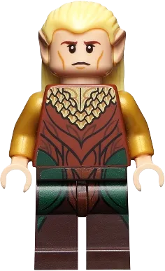 Legolas - Reddish Brown and Gold Robe minifigure