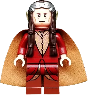 Elrond - Silver Crown, Dark Red Clothing minifigure