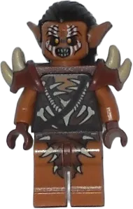 Gundabad Orc - Hair and Shoulder Spikes minifigure
