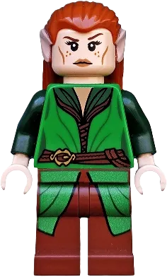 Tauriel - Green and Reddish Brown Outfit minifigure