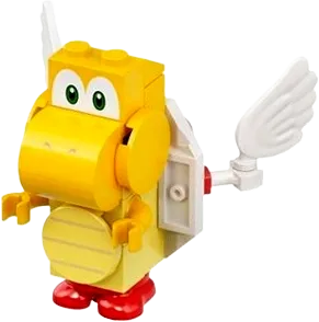 Koopa Troopa - Paratroopa, Scanner Code with Yellow Lines minifigure