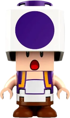 Purple Toad - Surprised minifigure