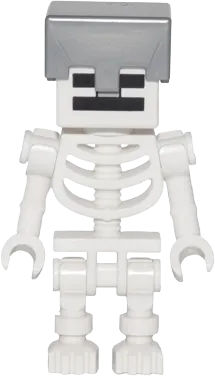 Skeleton - Minecraft, Flat Silver Helmet minifigure