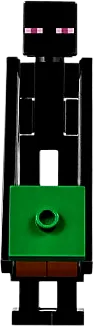 Enderman - Reddish Brown Block with Green Top minifigure