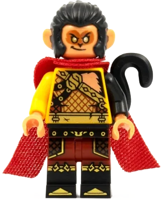 Evil Macaque - Gold and Dark Red Amor, Red Cape minifigure