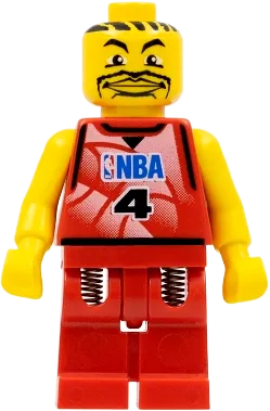 Lego Minifigure NBA player, Number 2 from set 3432 NBA Challenge
