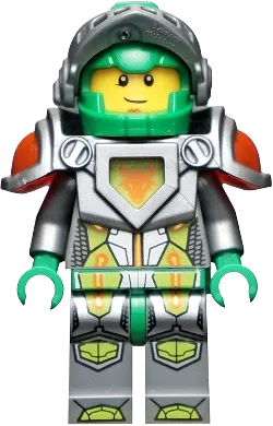 Aaron - Flat Silver Visor, Clip, Curved Slope, and Tow Ball on Back minifigure