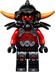 Ash Attacker - Orange Horns minifigure
