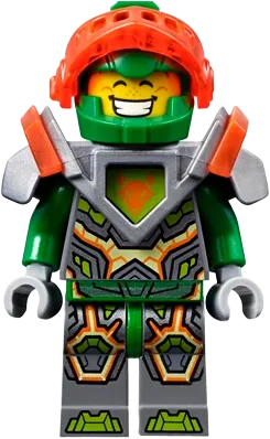 Aaron - Trans-Neon Orange Visor minifigure