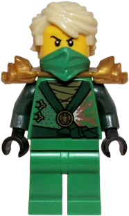 Lloyd - Techno Robe, Rebooted, Pearl Gold Shoulder Armor minifigure