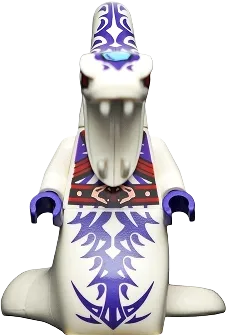 Pythro LEGO NINJAGO Pythor Chumsworth White with Purple