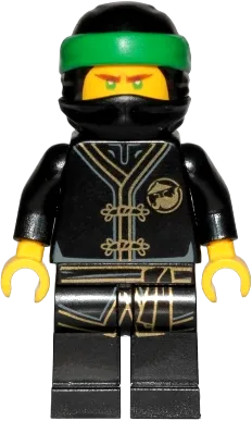 Lloyd - Black Wu-Cru Training Gi, Head Wrap minifigure