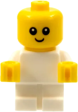 Baby - White Body with Yellow Hands, Head with Neck minifigure