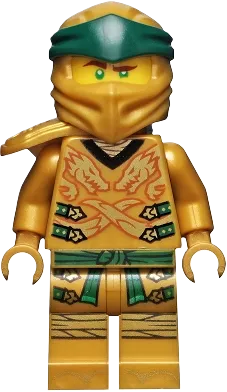 Lloyd - Golden Ninja, Right Shoulder Armor, Yellow Head, Legacy minifigure