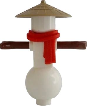 Snowman - Red Scarf, Conical Hat minifigure