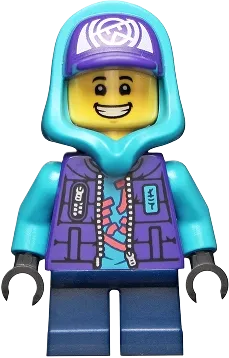 Lil' Nelson - Medium Azure Hood minifigure