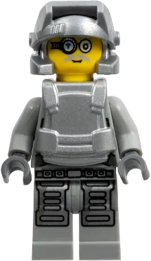 Power Miner - Brains, Gray Outfit minifigure