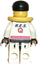 Res-Q 1 - Black Cap, Life Jacket minifigure