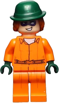 The Batman Prison Cell Riddler LEGO Batman The Riddler Prison Jumpsuit • Minifig sh0344