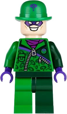 The Riddler - Green and Dark Green Zipper Outfit minifigure
