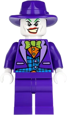 The Joker - Blue Vest, Dark Purple Fedora minifigure