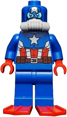 Scuba Captain America minifigure