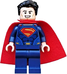 Superman - Dark Blue Suit, Tousled Hair minifigure