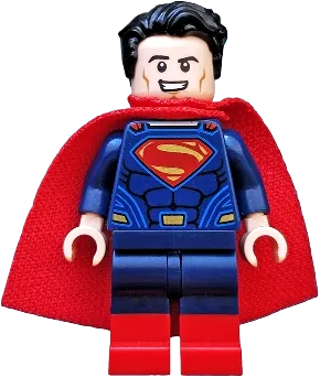 Superman - Dark Blue Suit, Tousled Hair, Red Boots minifigure