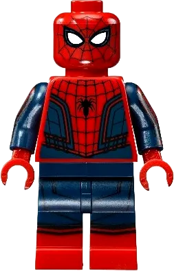 Spider-Man - Black Web Pattern, Red Torso Large Vest, Red Boots minifigure
