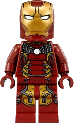 Iron Man - Mark 43 Armor, Trans-Clear Head minifigure