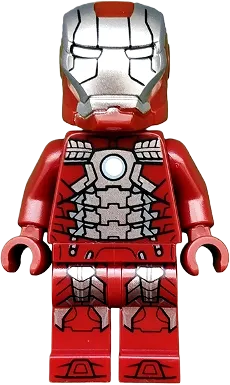 Iron Man - Mark 5 Armor, Trans-Clear Head minifigure