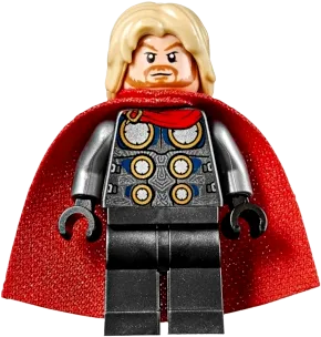 Thor - Spongy Cape, Pearl Dark Gray Legs minifigure