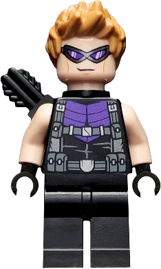 Hawkeye - Black and Dark Purple Suit, Quiver, Goggles minifigure
