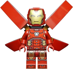 Iron Man - Silver Hexagon on Chest, Wings without Stickers minifigure
