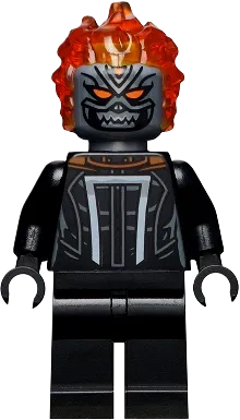 Ghost Rider - Roberto 'Robbie' Reyes, Flat Silver Head minifigure