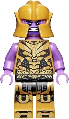 Thanos - Pearl Gold Legs, Medium Lavender Arms, Pearl Gold Helmet minifigure